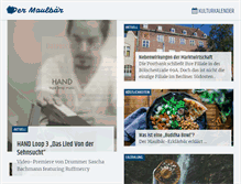 Tablet Screenshot of maulbeerblatt.com